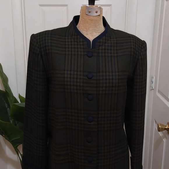 Kasper Black Plaid Blazer - Picture 3 of 10